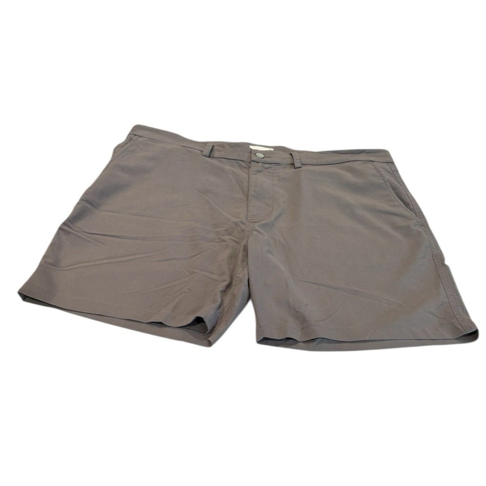Tasc Mens Tailored Fit Performance Size 38 Gray Bamboo Chino Golf Shorts Viscose